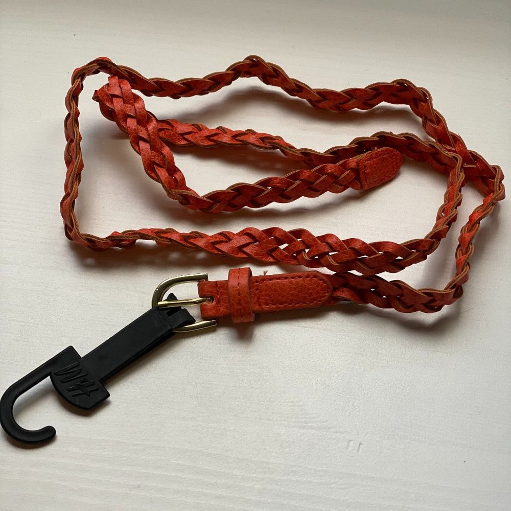 Orange Braided Belt